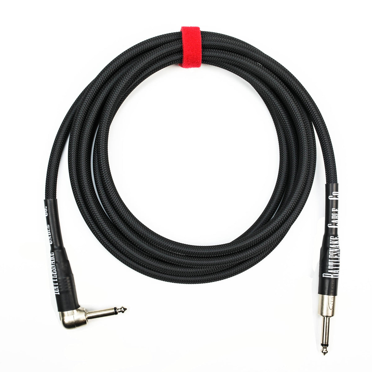 Rattlesnake Cable Company 10&#39; Black Guitar Cable - Mixed Plugs