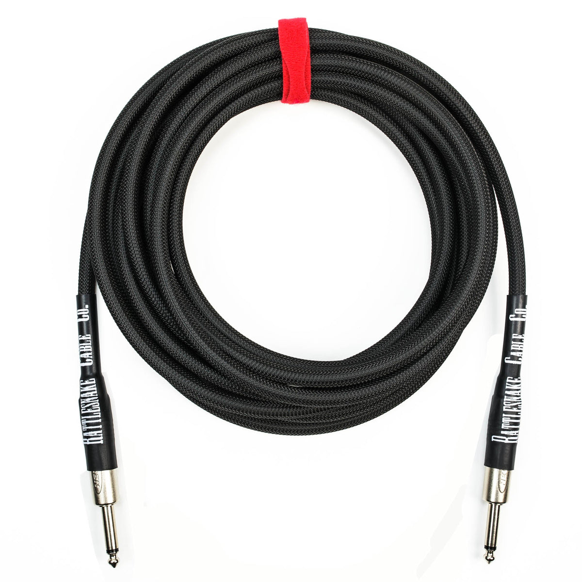 Rattlesnake Cable Company 20&#39; Black Guitar Cable - Straight Plugs