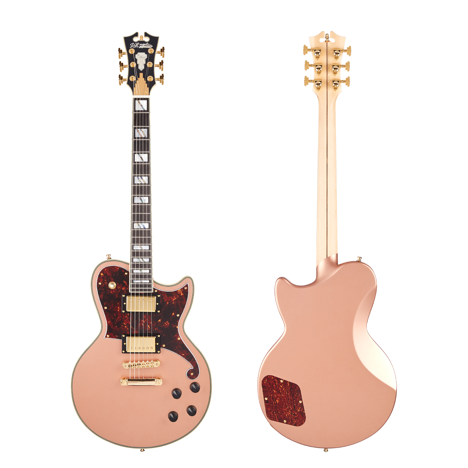 D'Angelico Deluxe Atlantic Limited Edition - Matte Rose Gold