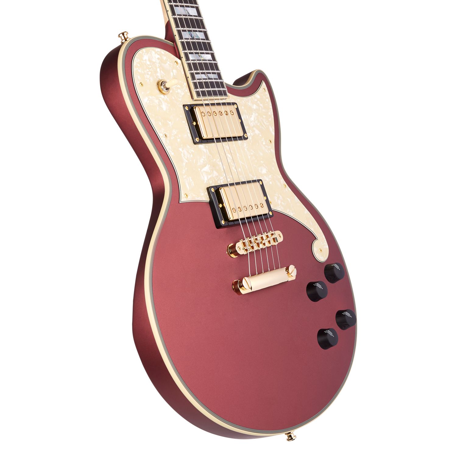 D'Angelico Deluxe Atlantic Limited Edition - Matte Wine