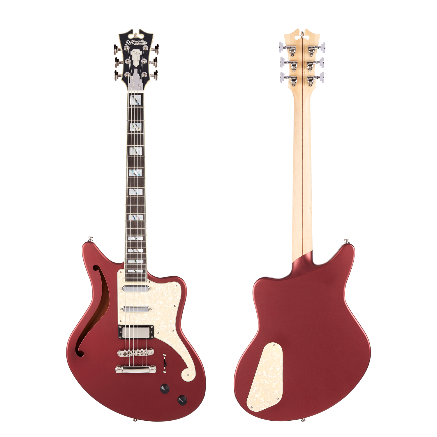 D'Angelico Deluxe Bedford SH Limited Edition - Matte Wine