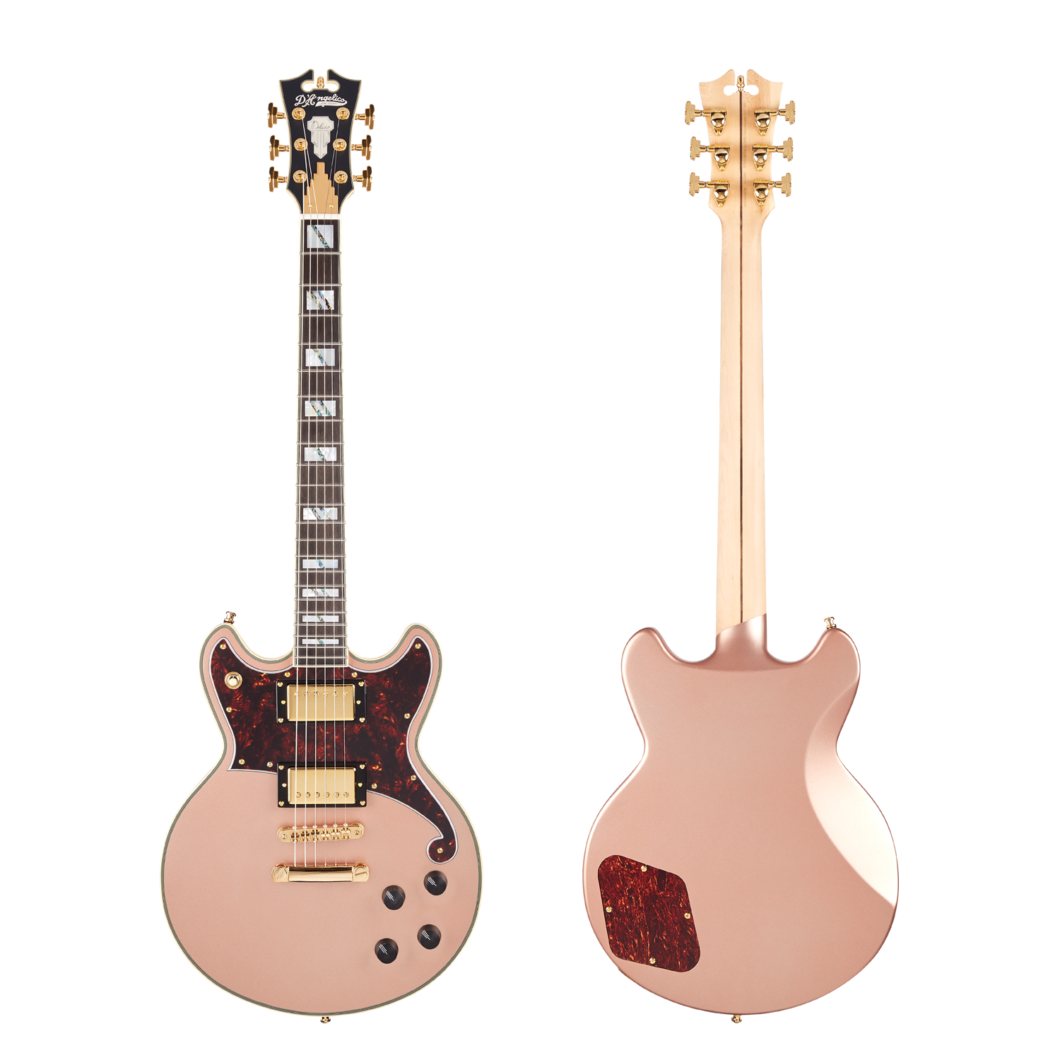 D'Angelico Deluxe Brighton Limited Edition - Matte Rose Gold