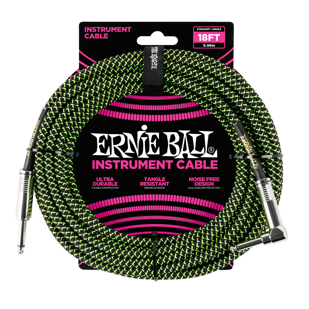 Ernie Ball 18' Braided Cable