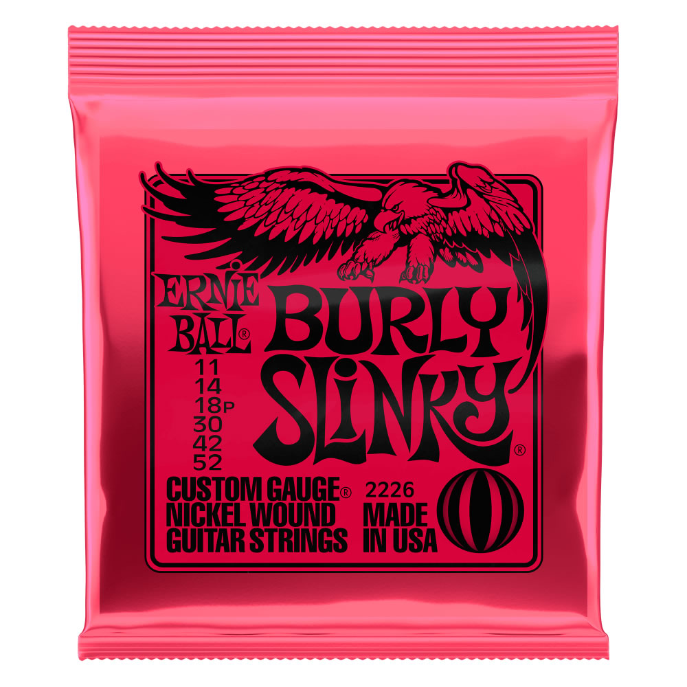 Ernie Ball Burly Slinky Nickel Wound Electric Guitar Strings - 11-52 Gauge