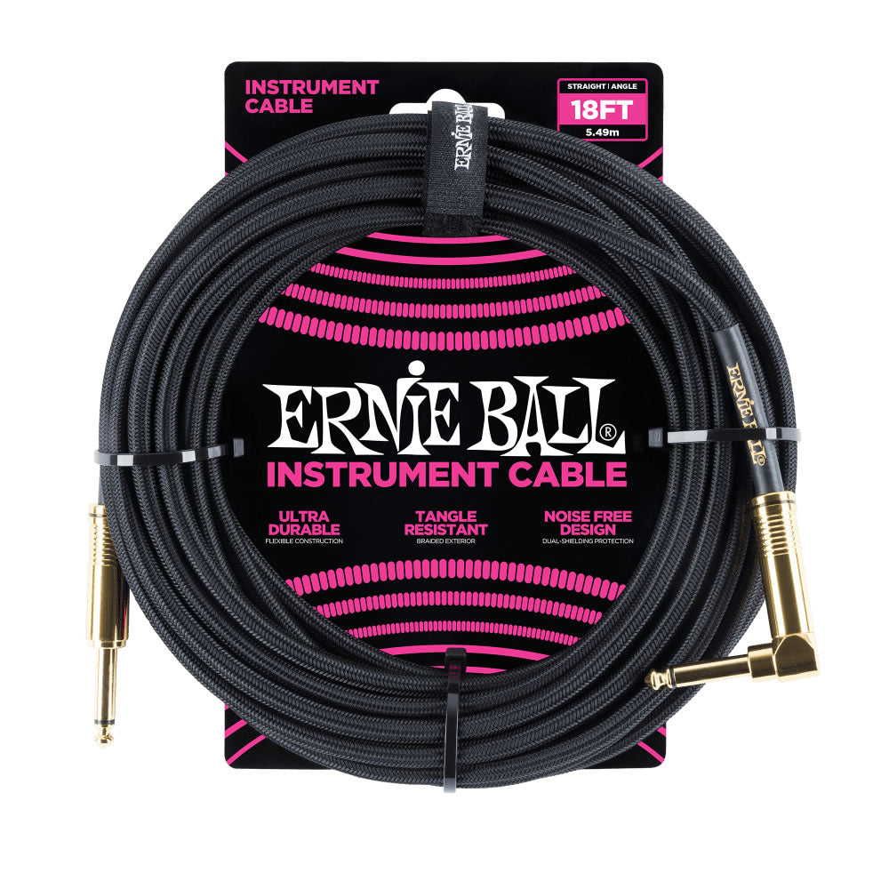 Ernie Ball 18' Braided Cable