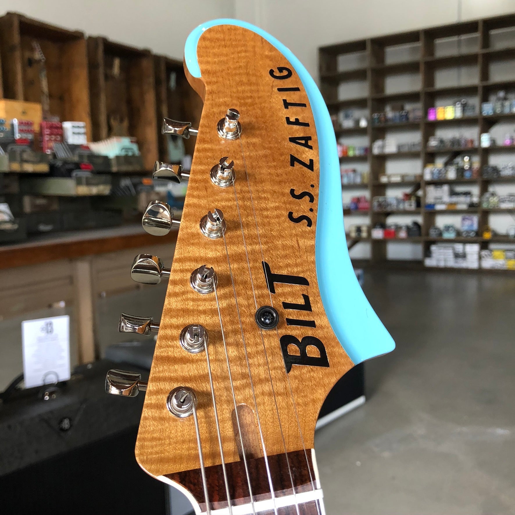 Bilt Guitars Zaftig Vibrato, Daphne Blue, #19616