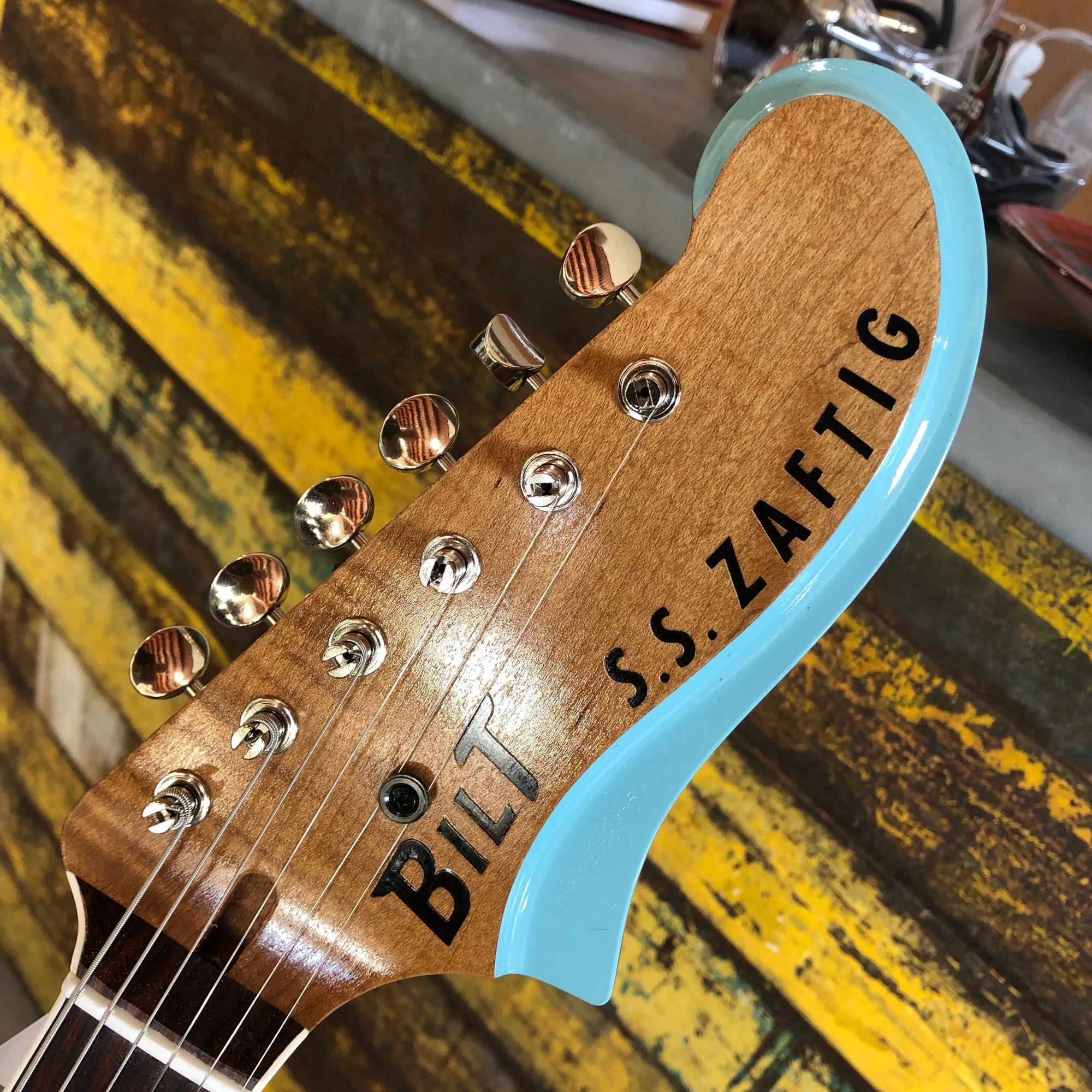 Bilt Guitars Zaftig Vibrato, Daphne Blue, #19616