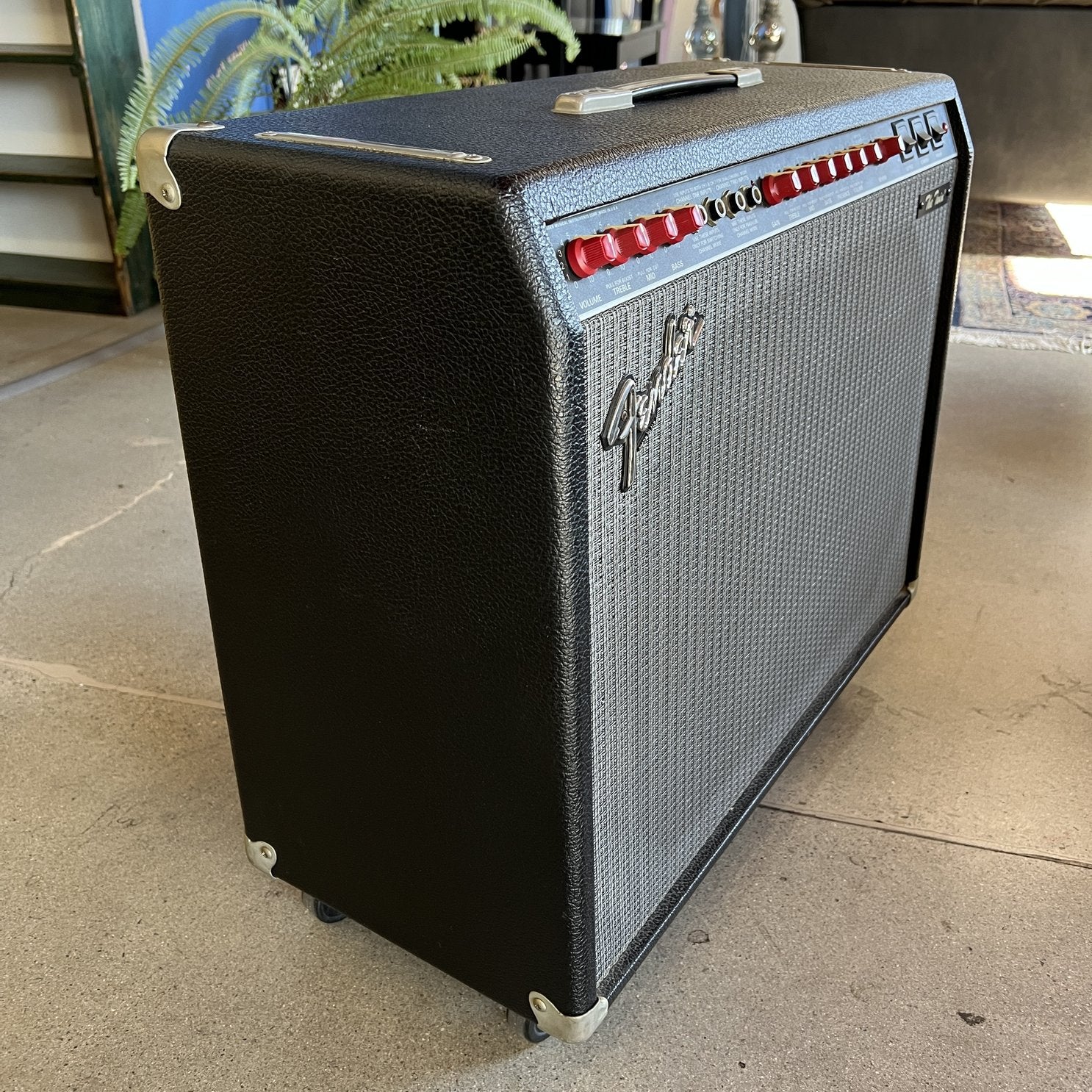 1987/88 Fender The Twin Red Knob 100w Guitar Amplifier