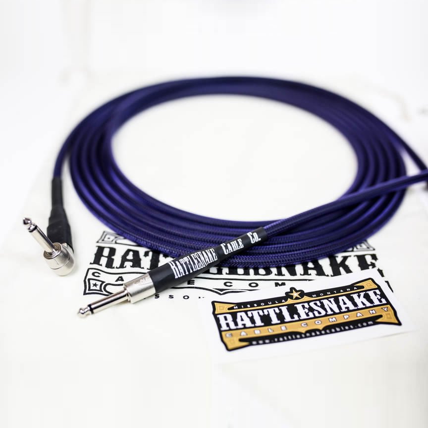 Rattlesnake Cable Company 15&#39; Midnight Purple - Straight Plugs