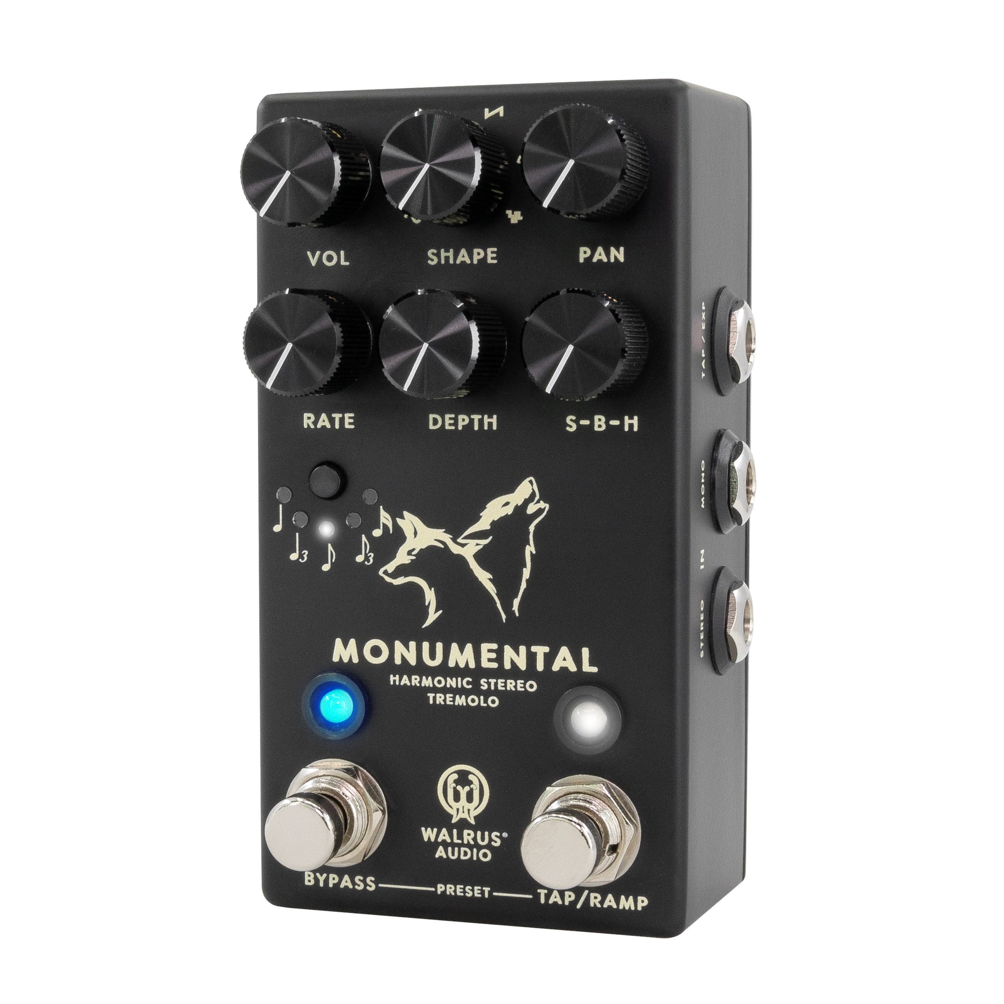 Walrus Audio Monumental Stereo Harmonic Tap Tremolo - Black