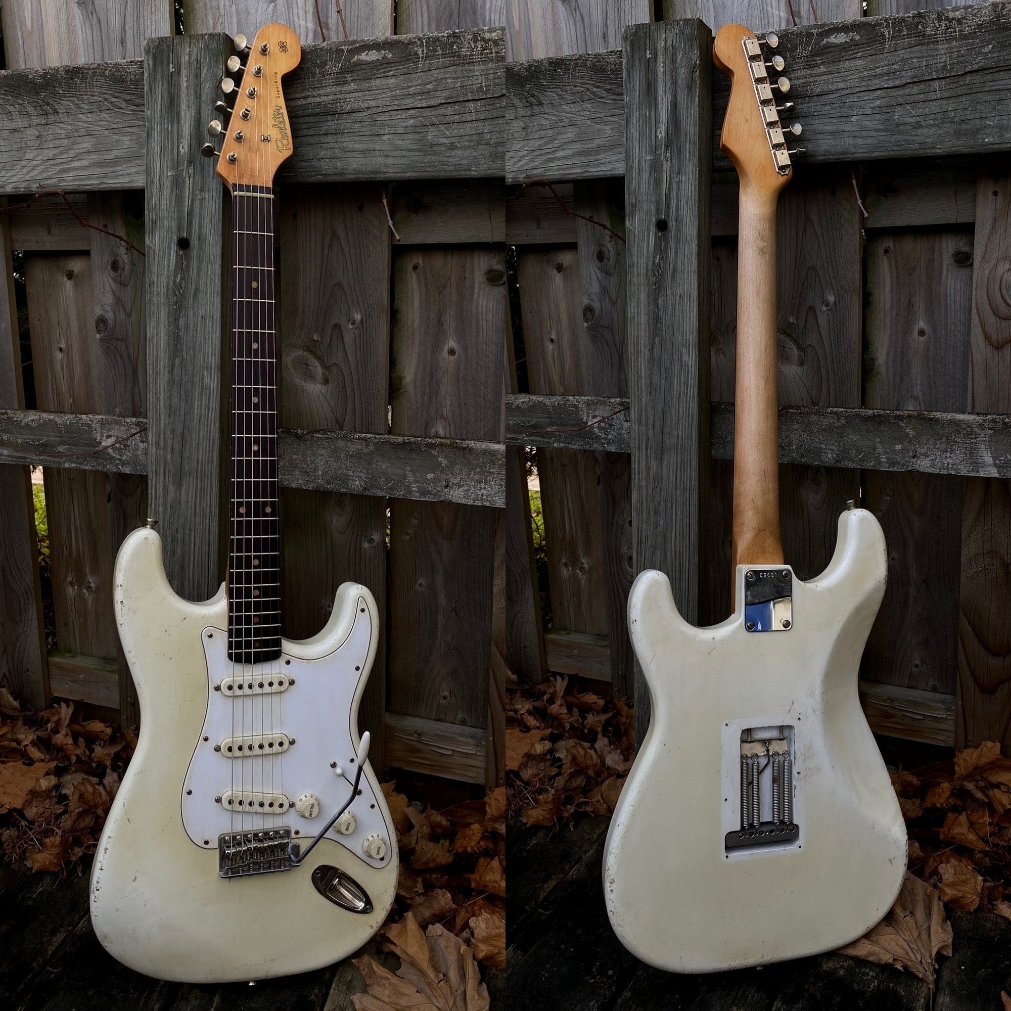 Revelator Guitars - '60 SuperKing S-Style - Nicotine Stained Olympic White