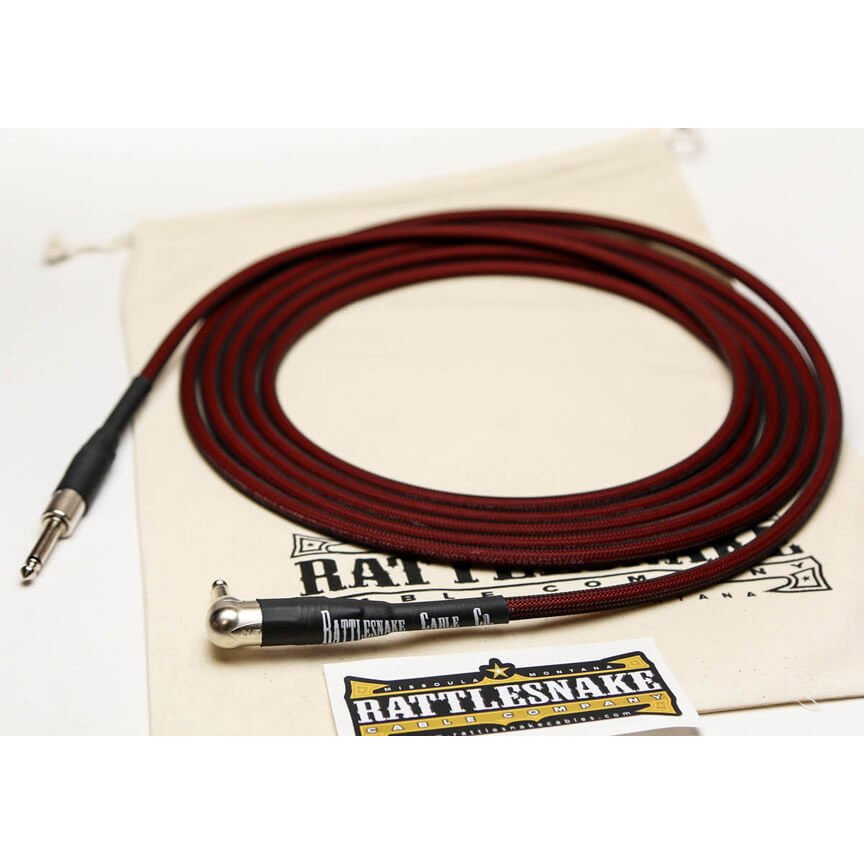 Rattlesnake Cable Company 15&#39; Oxblood - Straight Plugs