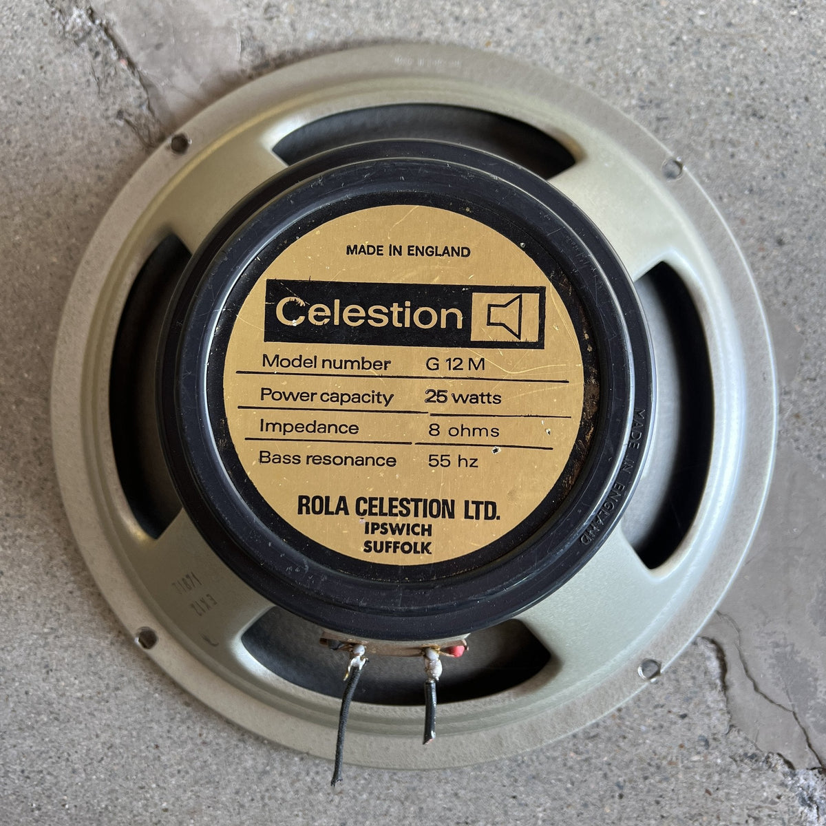 Vintage Celestion Blackback G12M