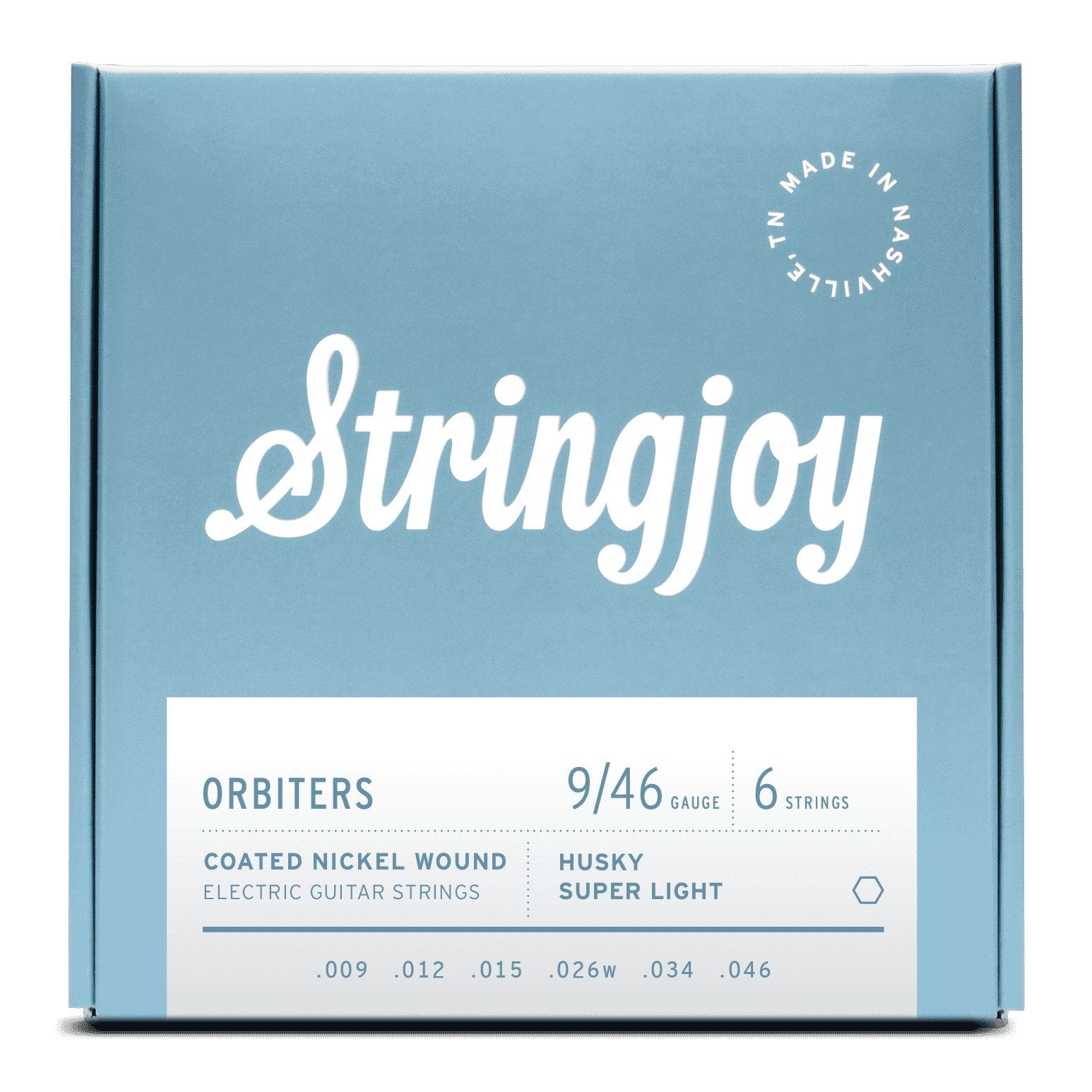 Stringjoy Orbiters | 9-46 | Husky Super Light Gauge Coated Nickel