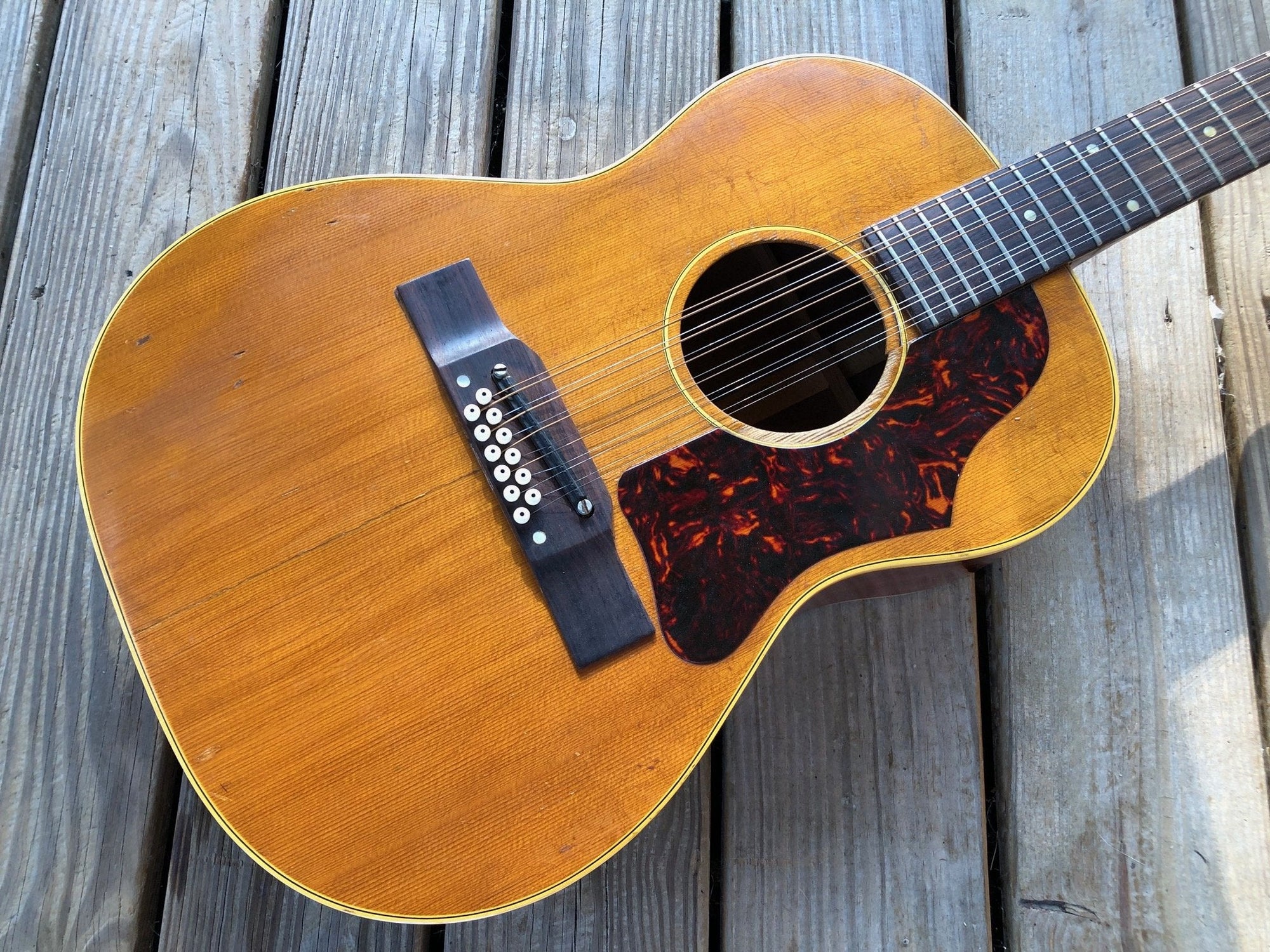 Vintage 1963 Gibson B-25-12 Acoustic Guitar w/Case