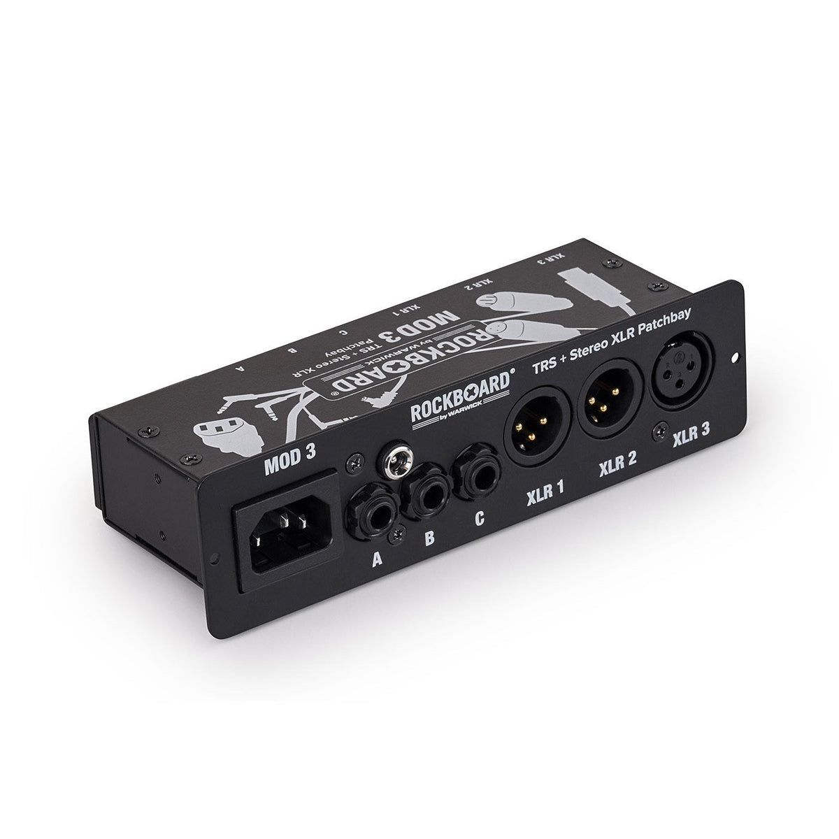 RockBoard MOD 3, V2 - All-in-One TRS &amp; XLR Patch Bay for Vocalists &amp; Acoustic Players