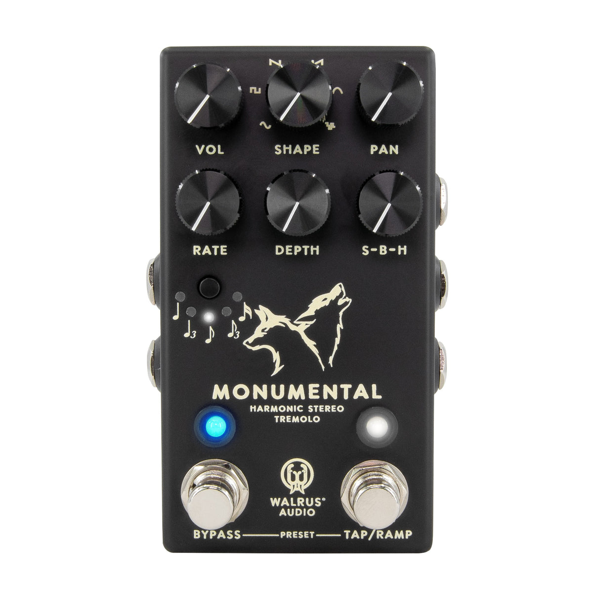 Walrus Audio Monumental Stereo Harmonic Tap Tremolo - Black