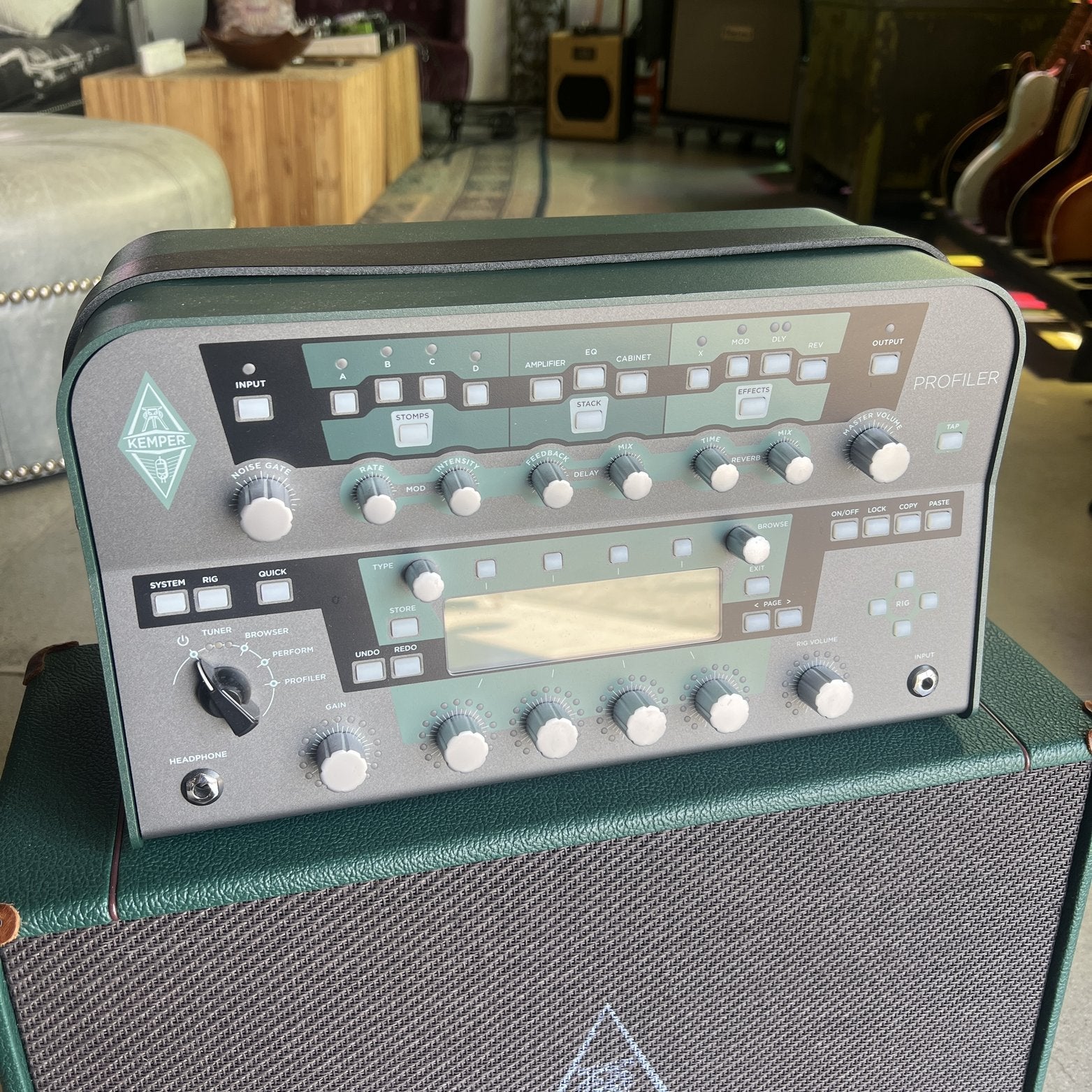 Kemper Profiler PowerHead, 1x12 Cabinet & Profiler Remote - Cottonwood  Music Emporium