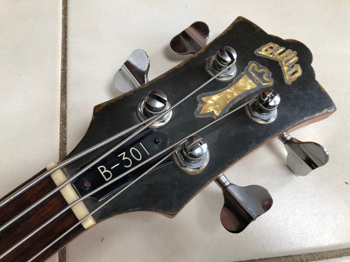 Vintage 1977 Guild B-301 Electric Bass Guitar - Cottonwood Music Emporium