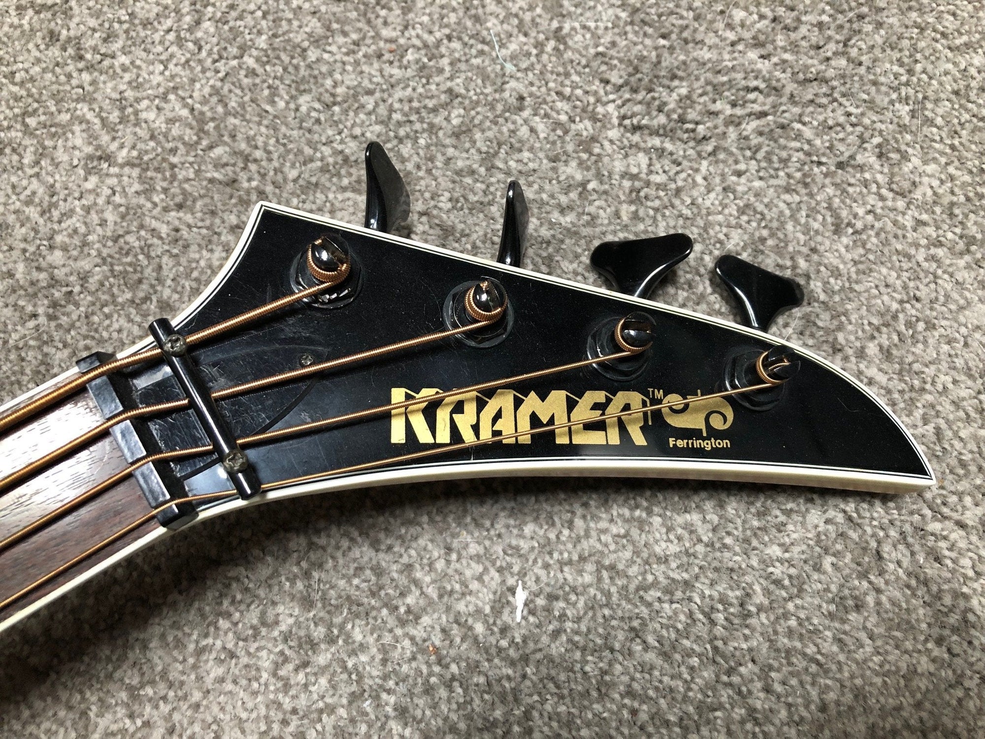 Vintage Kramer Ferrington Acoustic Bass Guitar Gene Simmons