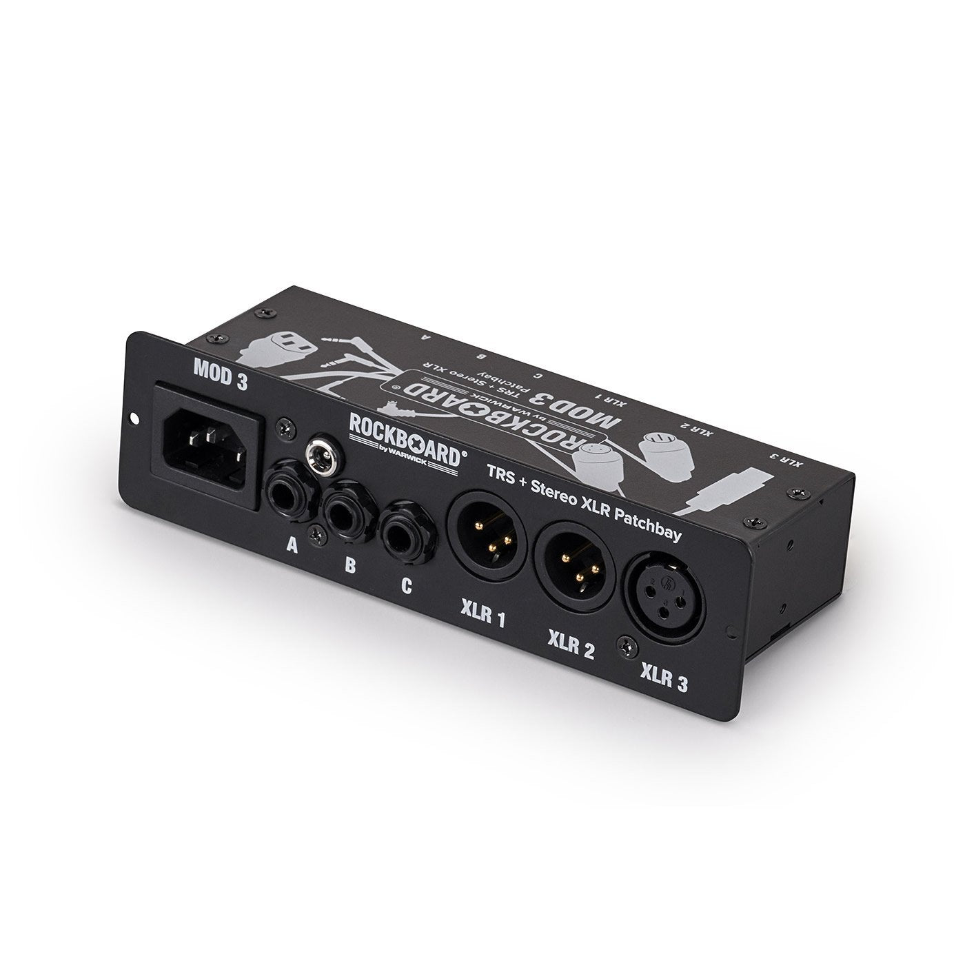 RockBoard MOD 3, V2 - All-in-One TRS & XLR Patch Bay for Vocalists & Acoustic Players