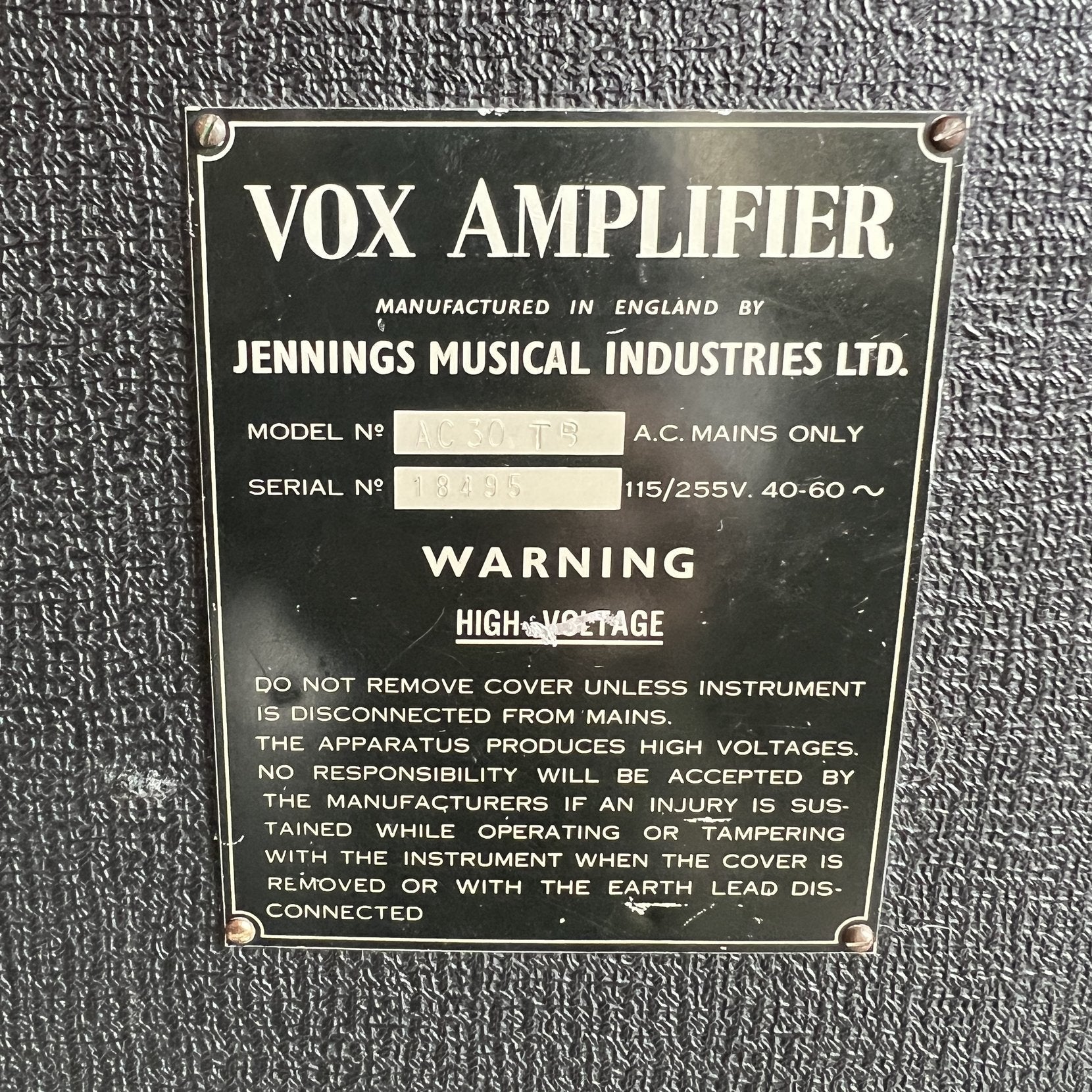 1965 Vox AC30 Top Boost