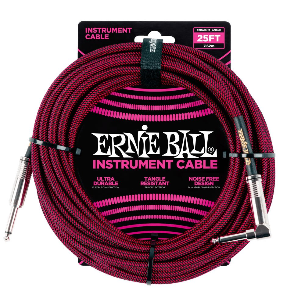 Ernie Ball 25&#39; Braided Cable