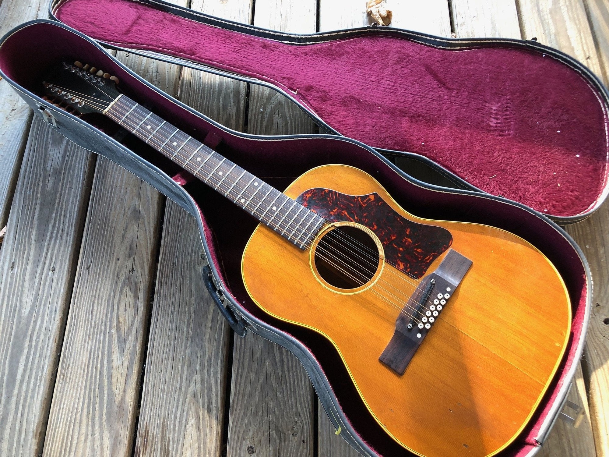 Vintage 1963 Gibson B-25-12 Acoustic Guitar w/Case