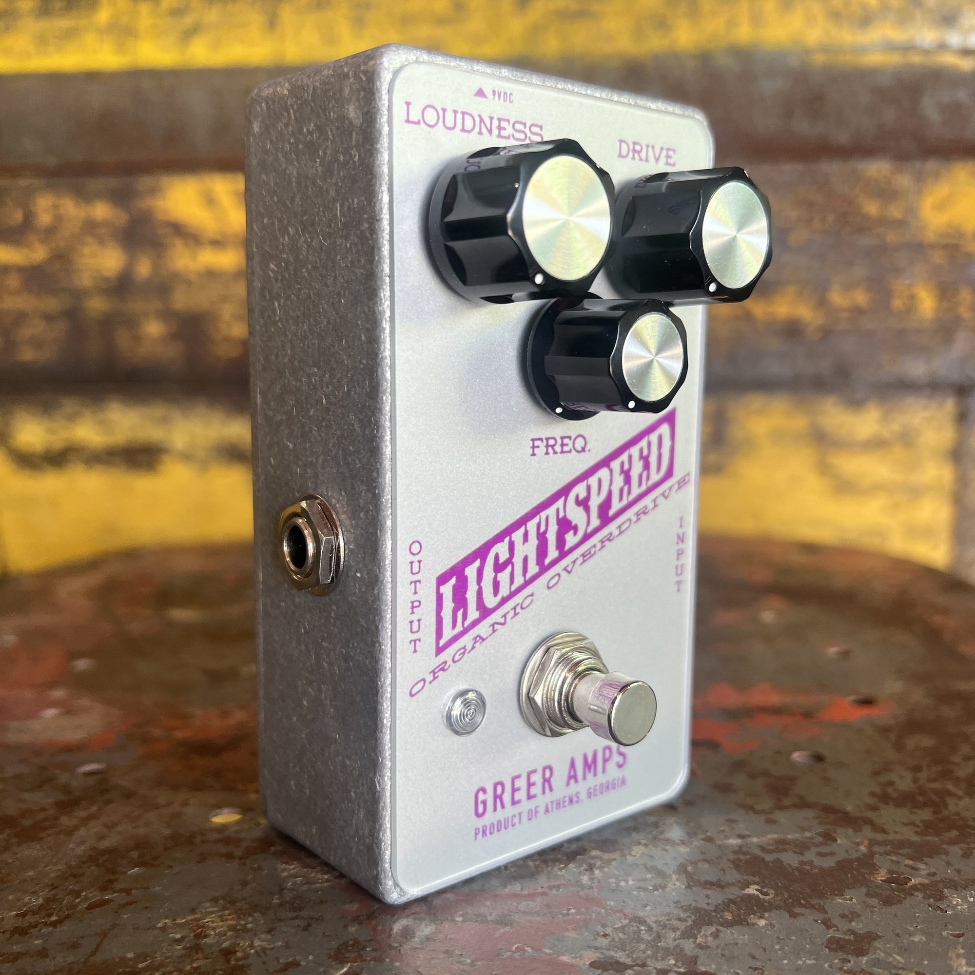 Greer Amps Lightspeed Organic Overdrive - Limited Edition Silver / Purple Colorway