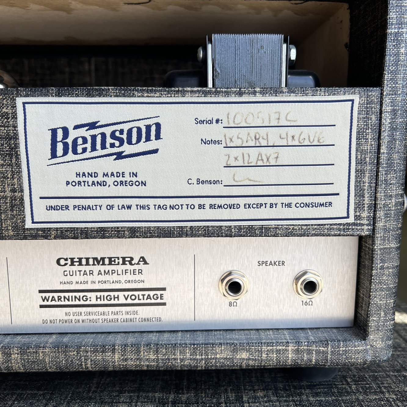 Benson Chimera Head w/1x12 Cabinet