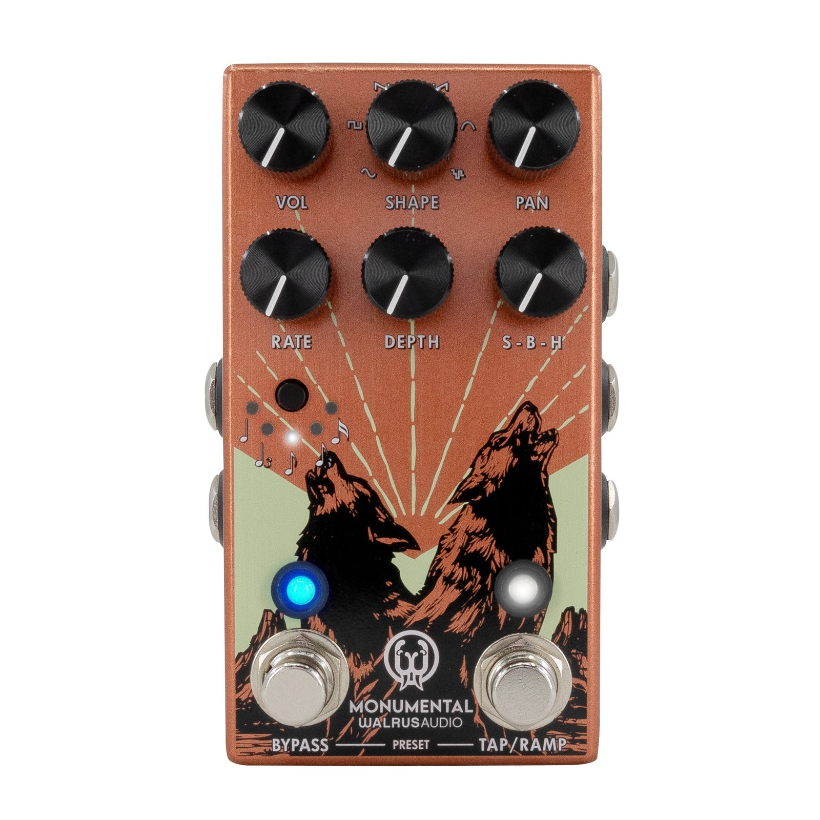 Walrus Audio Monumental Stereo Harmonic Tap Tremolo - Orange