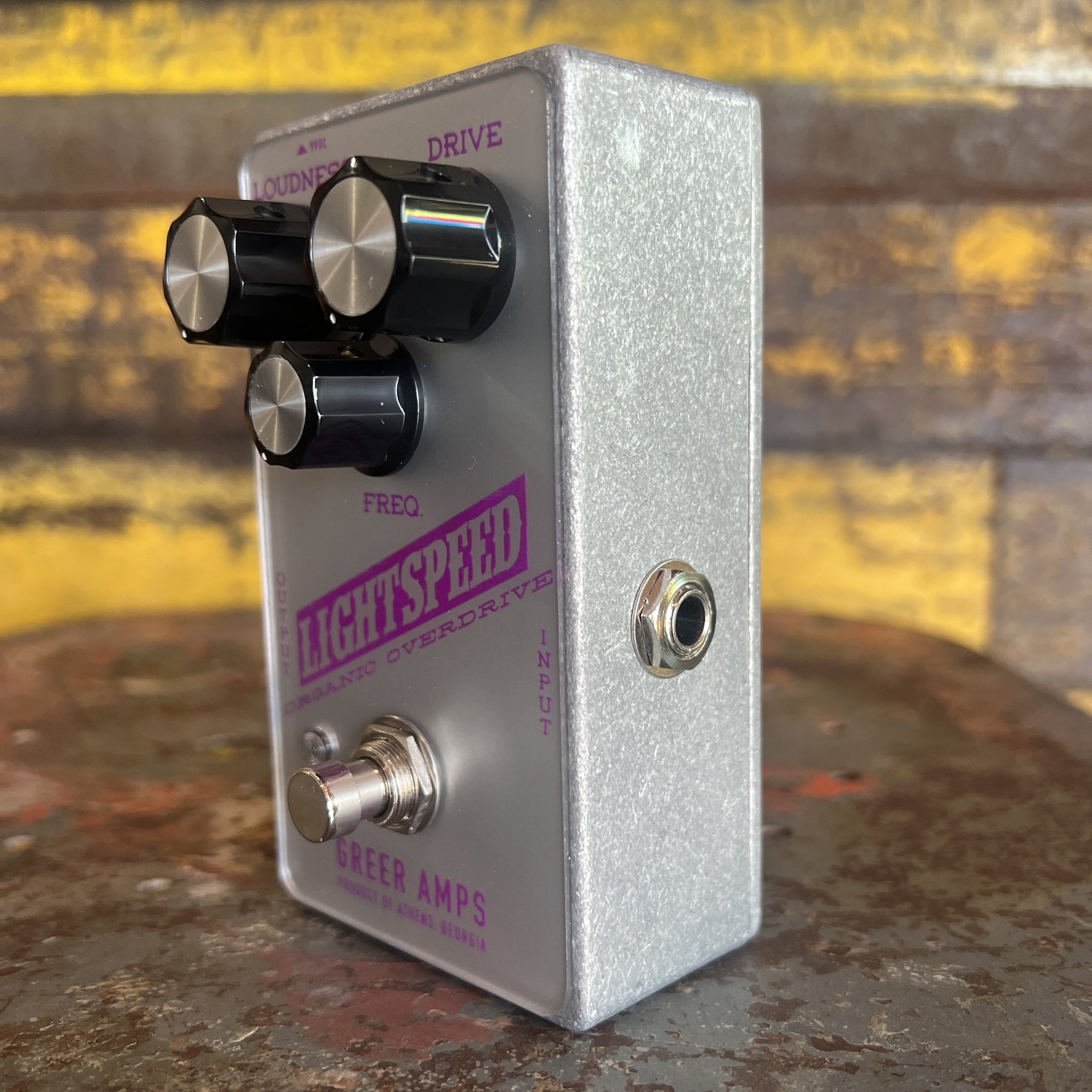 Greer Amps Lightspeed Organic Overdrive - Limited Edition Silver / Purple Colorway