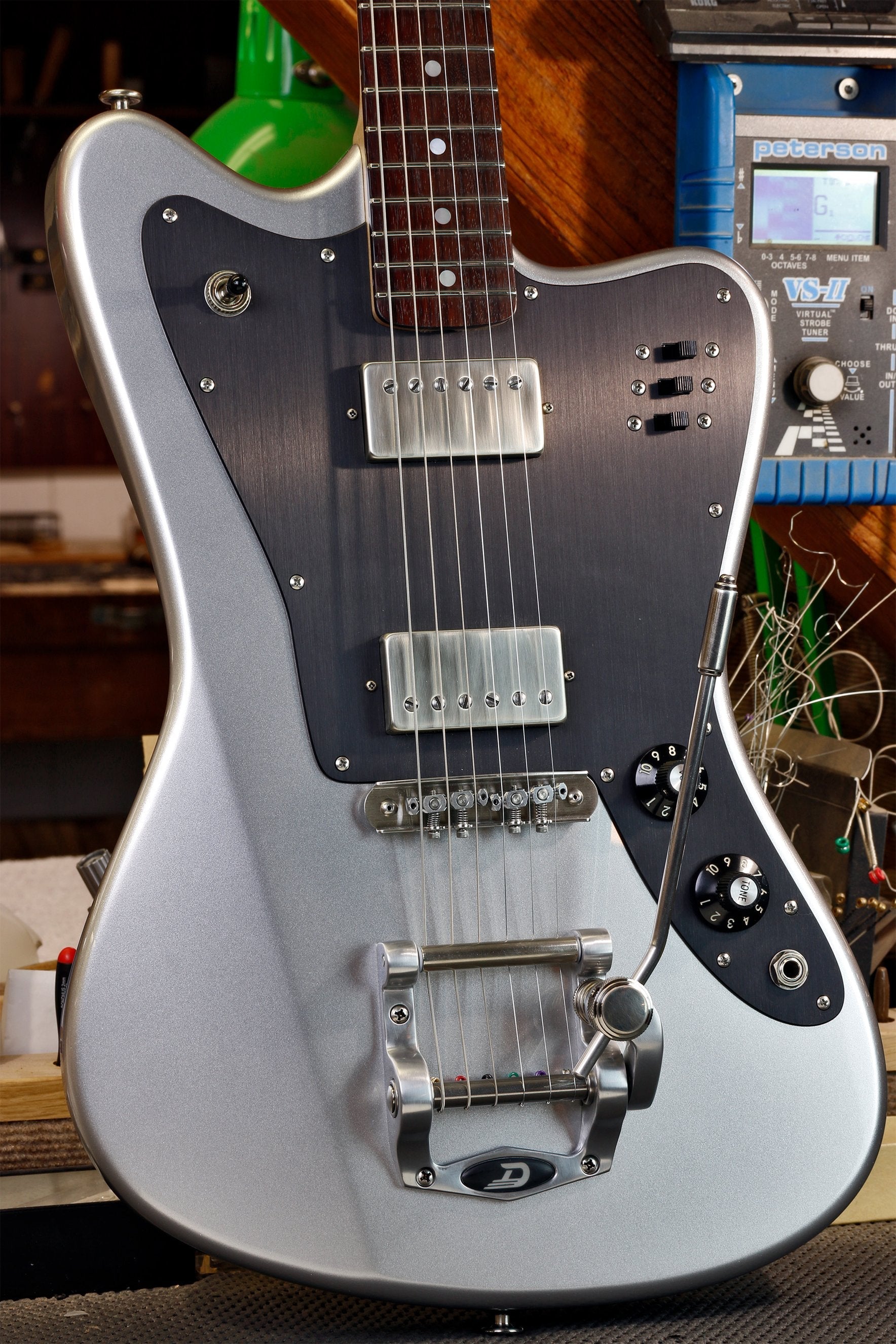 Deimel Guitarworks Firestar #185 in Silver Space Classic Finish