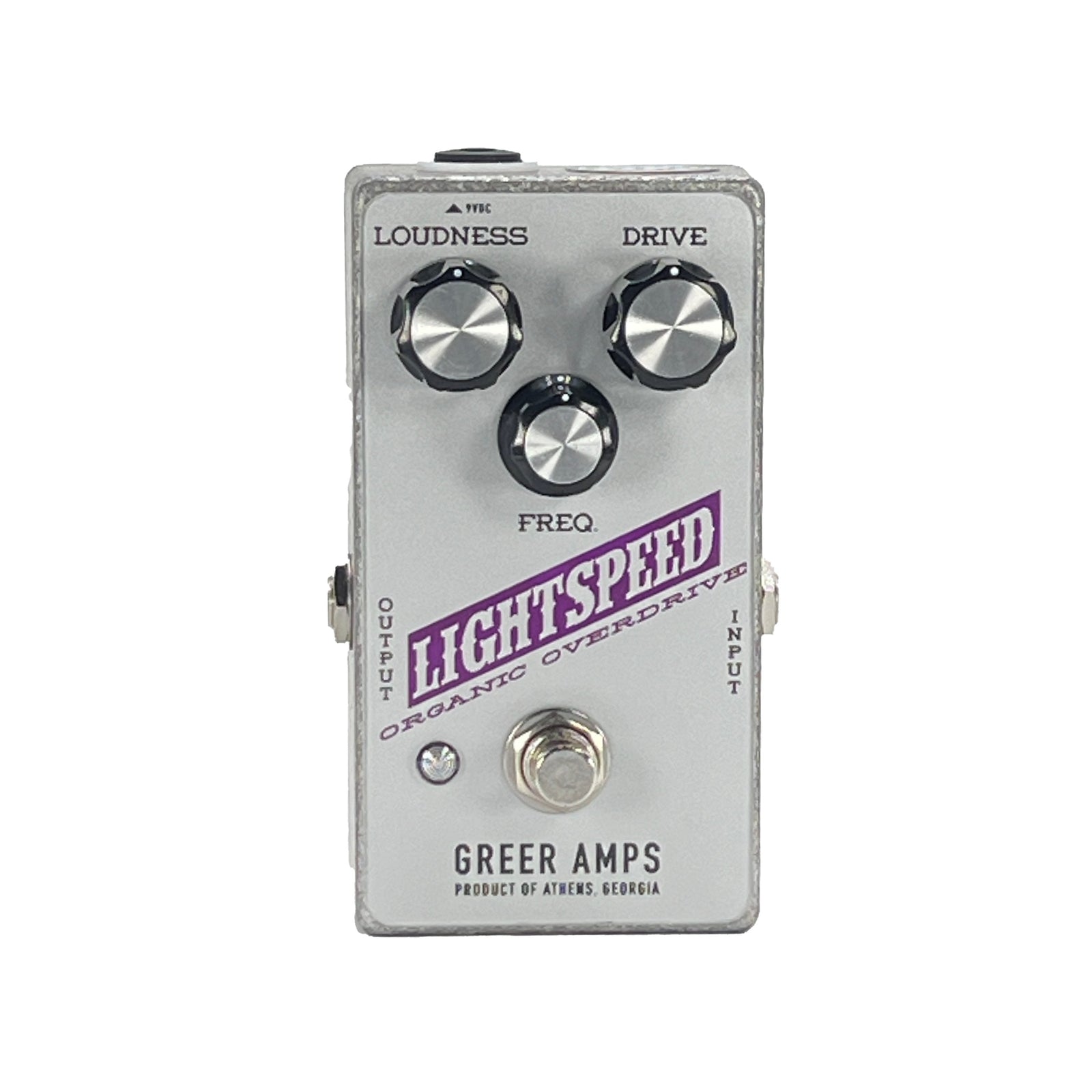 Greer Amps Lightspeed Organic Overdrive - Limited Edition Silver / Purple Colorway