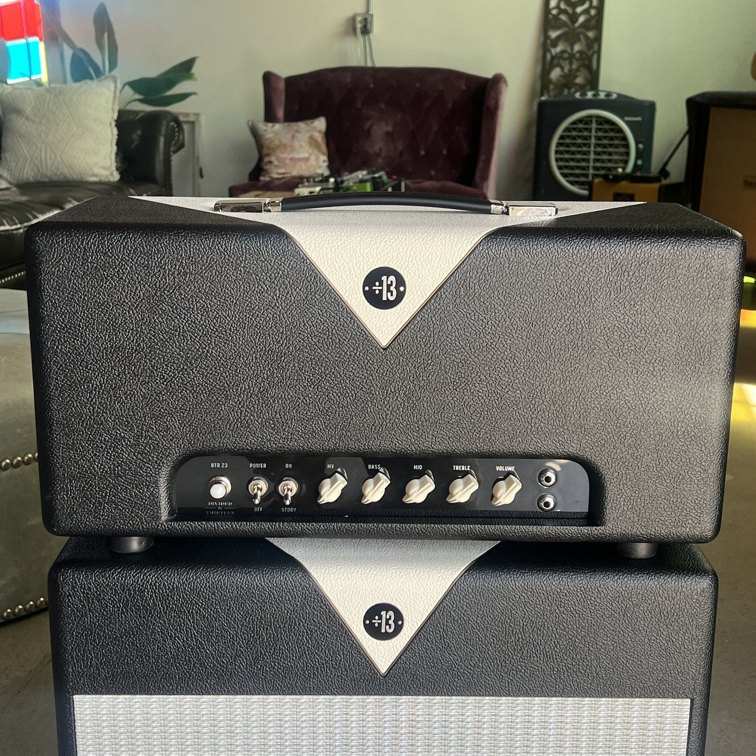 Divided by 13 BTR 23 Head - Black Bronco Tolex / Cream V