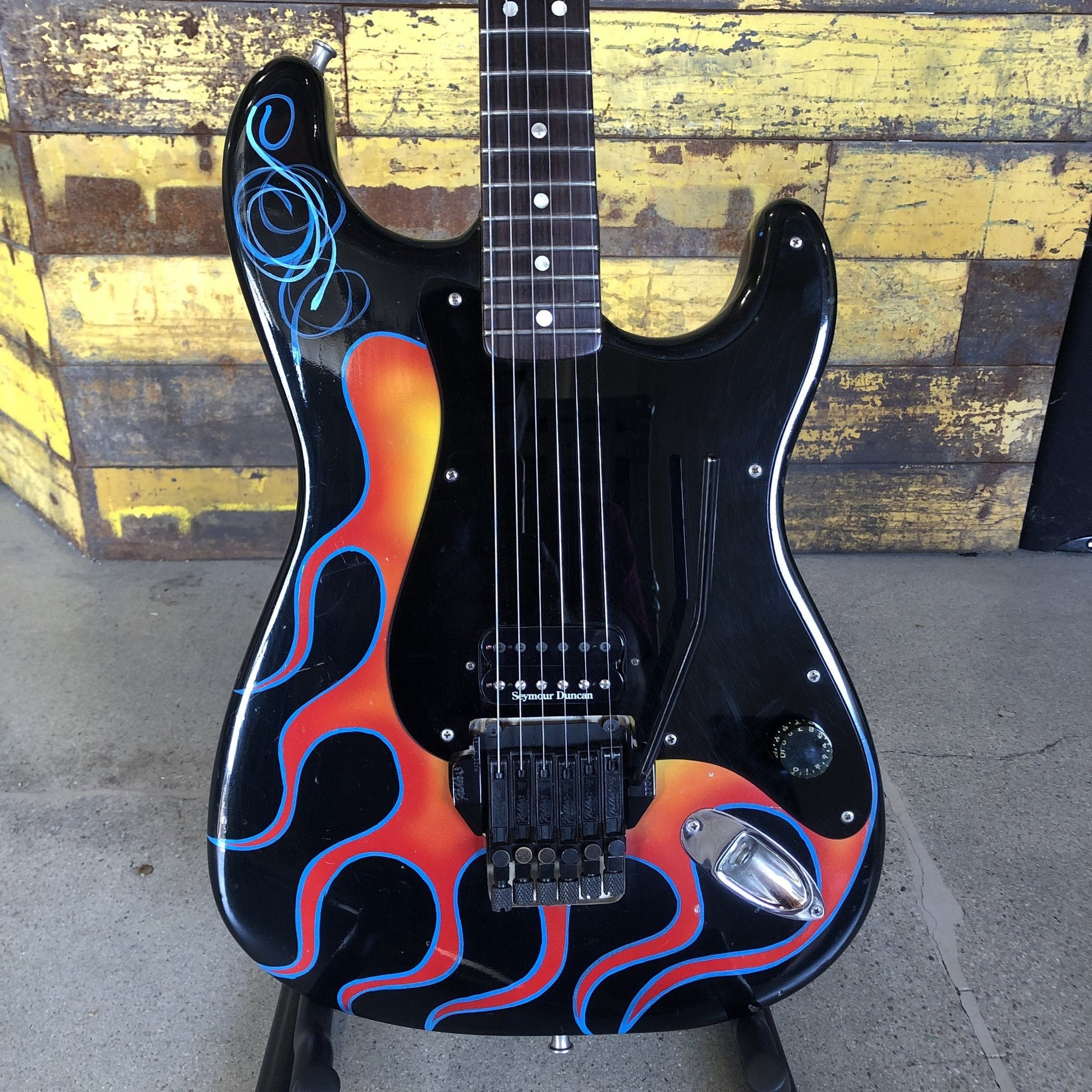 Fender Stratocaster with Custom Hot Rod Paintjob by Mad Mark