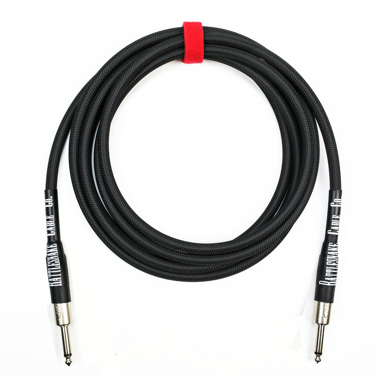 Rattlesnake Cable Company 10&#39; Black Guitar Cable - Straight Plugs