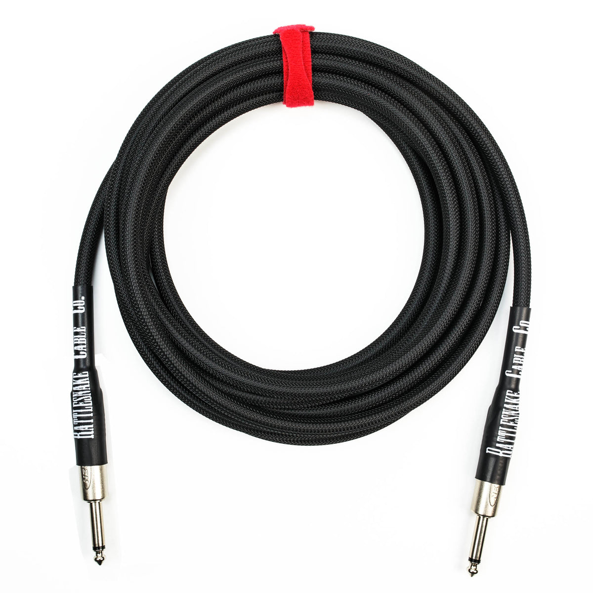 Rattlesnake Cable Company 15&#39; Black Guitar Cable - Straight Plugs