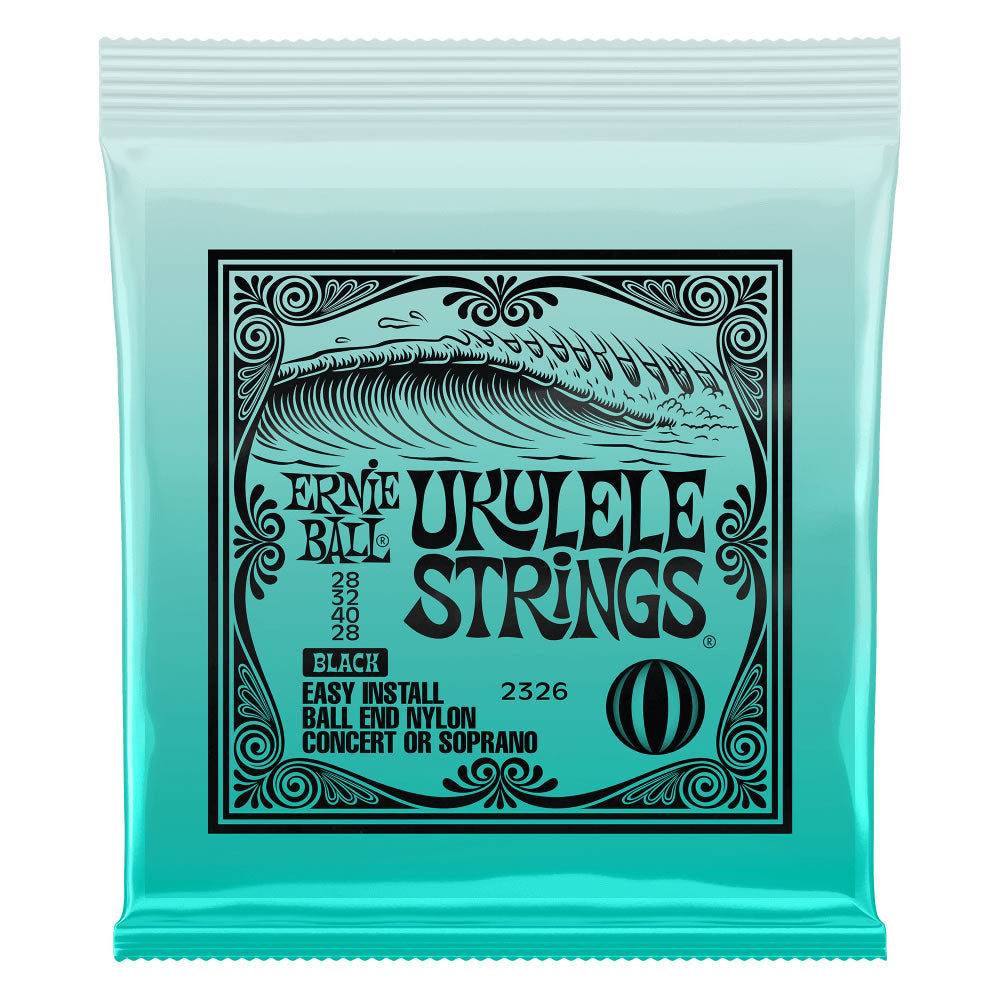 Ernie Ball Ukulele Ball End Nylon Strings - Black