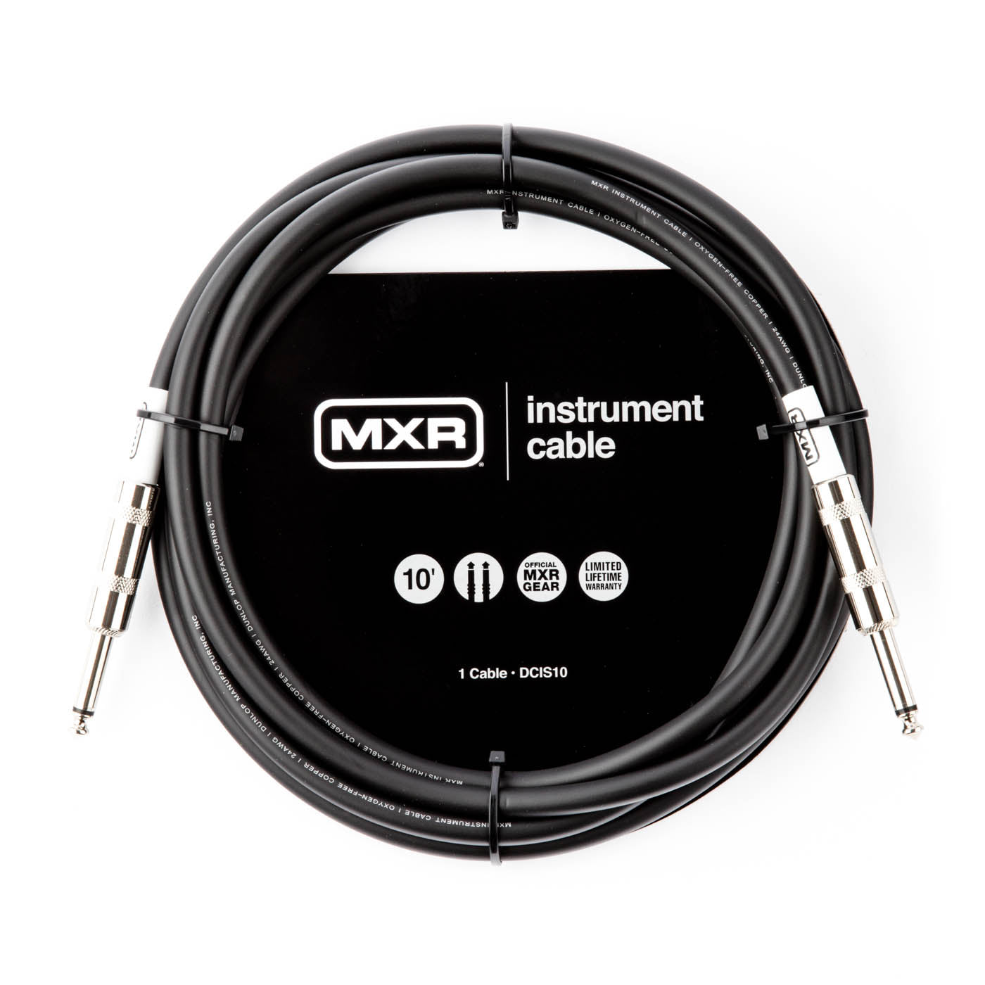 MXR Standard Instrument Cable - 10' - Straight Ends - DCIS10