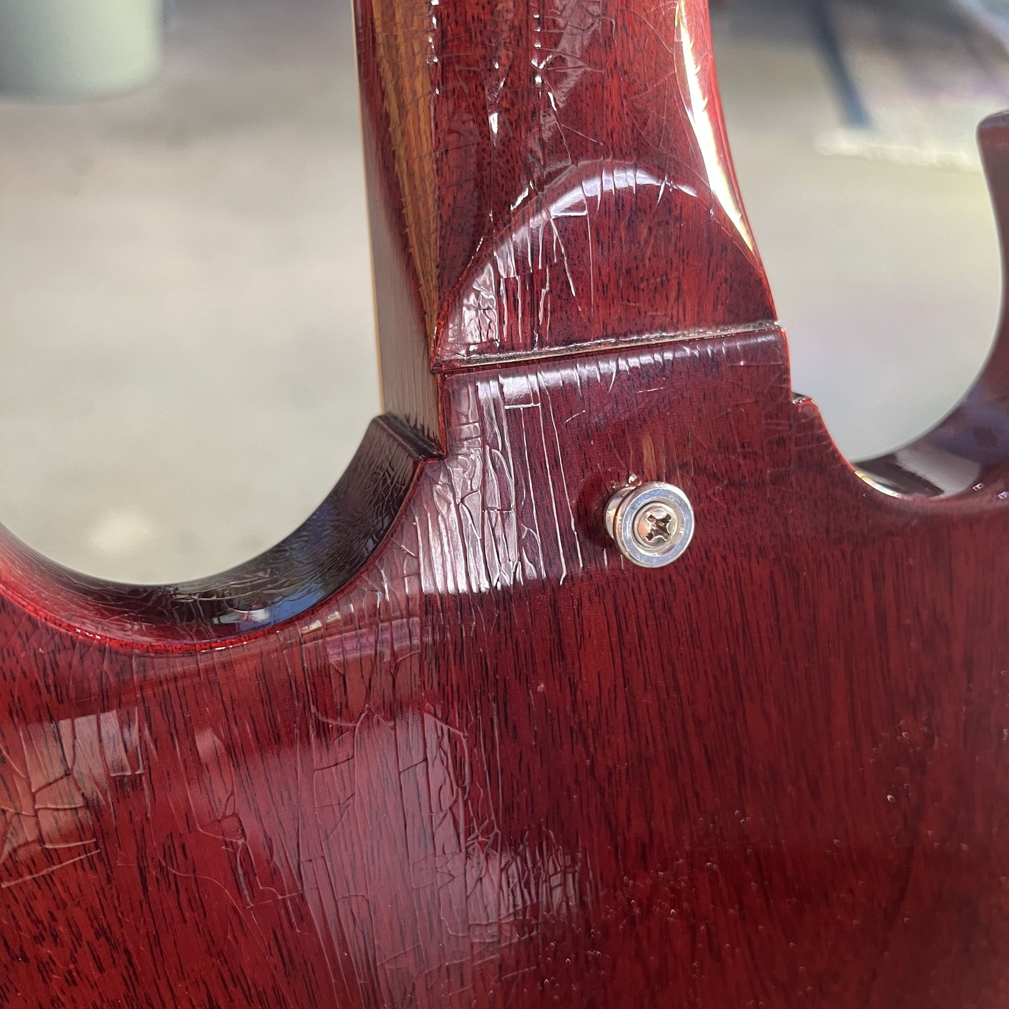 Gibson Custom 1964 SG Standard Reissue w/ Maestro Electric Guitar - Murphy Lab Ultra Light Aged Cherry Red