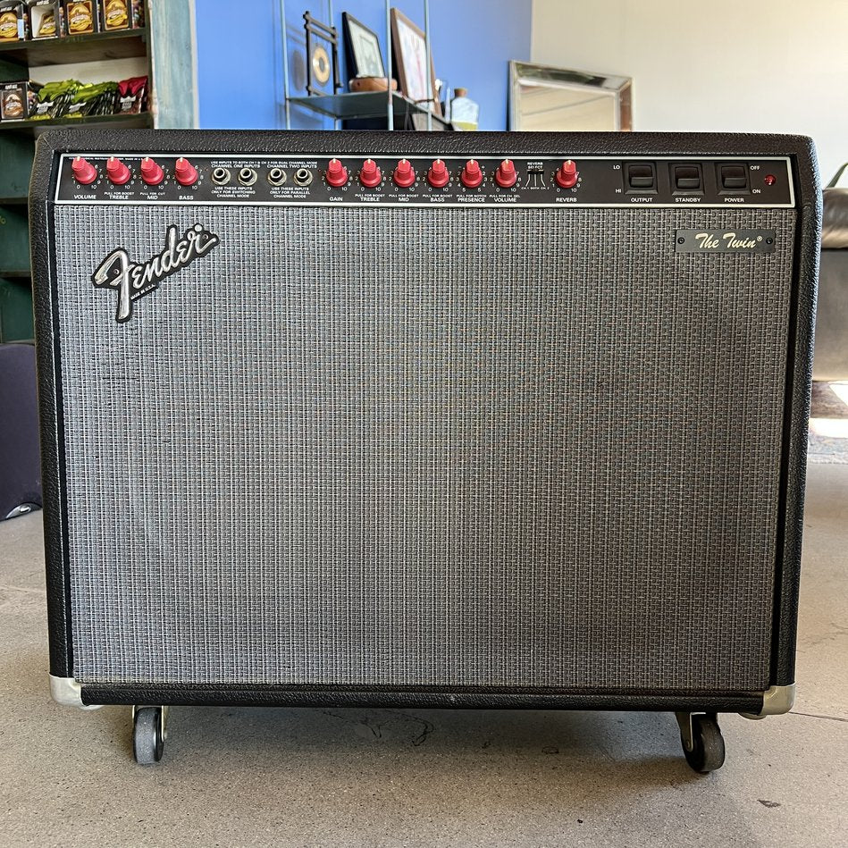 1987/88 Fender The Twin Red Knob 100w Guitar Amplifier