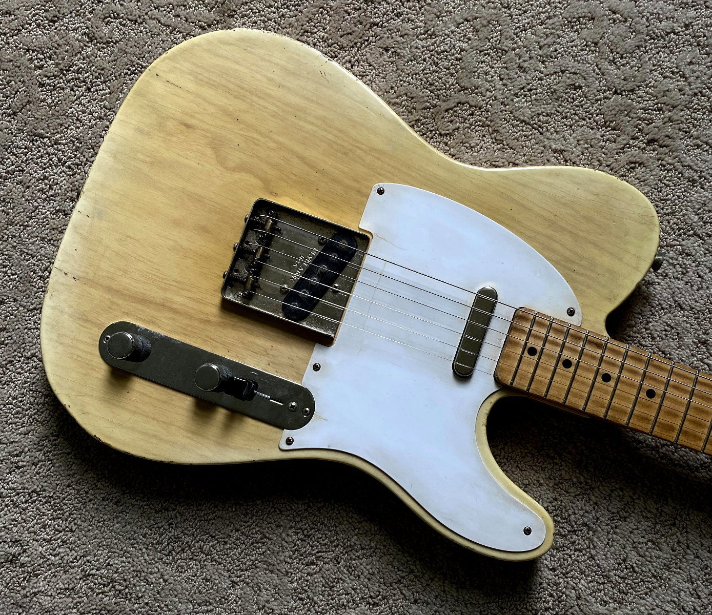 Revelator Guitars - '57 RetroSonic T-Style - White Guard - White Blonde