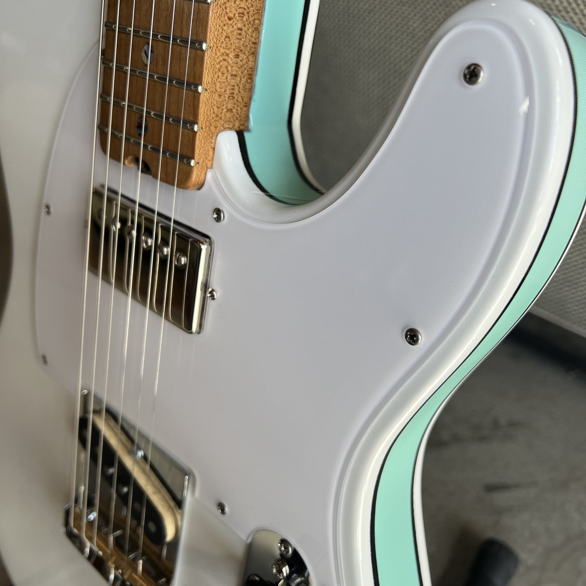 Revelator Guitars - Retrosonic Deluxe - Olympic White & Foam Green