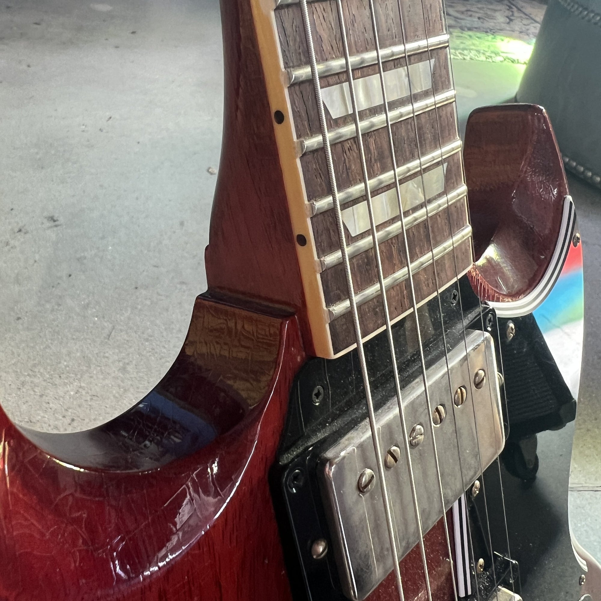 Gibson Custom 1964 SG Standard Reissue w/ Maestro Electric Guitar - Murphy Lab Ultra Light Aged Cherry Red