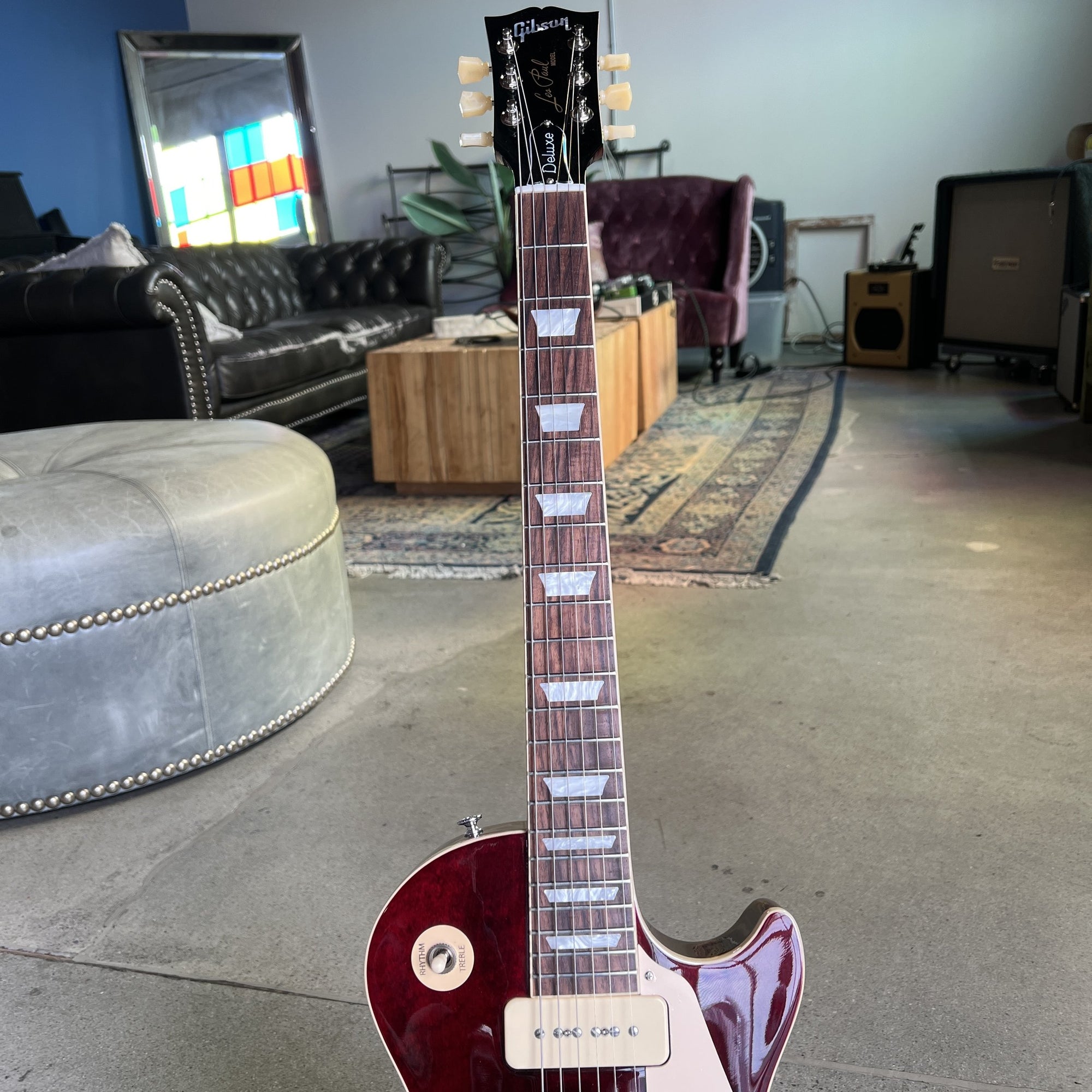 2022 Les Paul Deluxe 70s - Transparent Wine Red